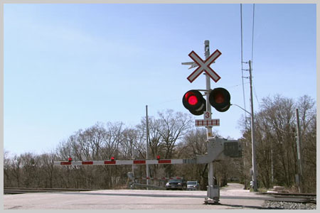 Railway crossing system